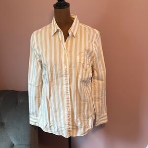 Striped Button-Up Shirt
